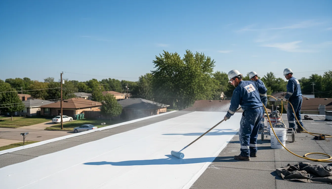 Commercial roof coating in Bristol, PA near me